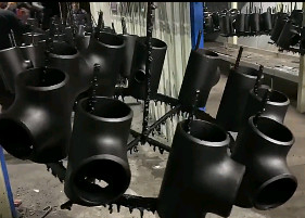 Seamless Odm Carbon Steel Reducing Tee Pipe Fittings Butt Welding Sch40
