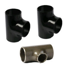 Equal Black Painting 15CrMo Carbon Steel Pipe Tee Connecting Pipes