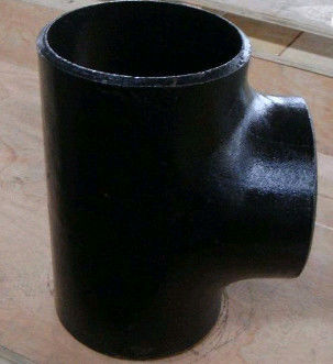 Sch 40 Butt Weld Carbon Steel Pipe Tee ASME B16.28 Black Painting