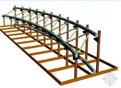 Helical Prefabricated Steel Roof Trusses