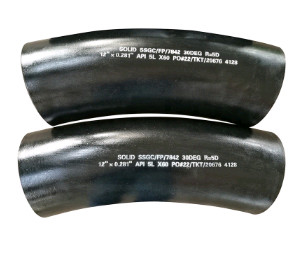 Api 5l Black Painted Carbon Steel Pipe Elbow 22.5 Degree