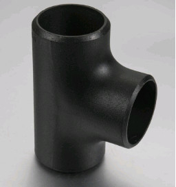 Seamless High Pressure A234 WPB Carbon Steel Pipe Tee Black Painting